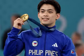 Carlos Yulo là VĐV thể dục dụng cụ hàng đầu châu Á. (Nguồn: Reuters)