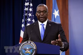 Bộ trưởng Quốc phòng Mỹ Lloyd Austin. (Ảnh: AFP/TTXVN) 