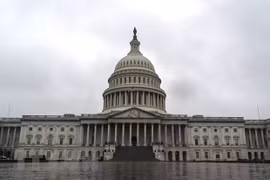 Tòa nhà Quốc hội Mỹ tại Washington, DC. (Ảnh: AFP/TTXVN) 