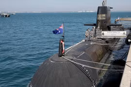 Một chiếc tàu ngầm của Hải quân Hoàng gia Australia. (Ảnh: EPA)