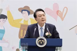 Tổng thống Hàn Quốc Yoon Suk-yeol. (Ảnh: Yonhap/TTXVN) 