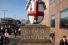 Phố tài chính tại London. (Nguồn: rte.ie)