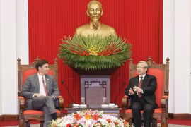 Quang cảnh buổi tiếp. (Ảnh: Phương Hoa/TTXVN)