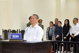 Bị cáo Phạm Văn Điệp trong phiên tòa xét xử. (Ảnh: Nguyễn Nam/TTXVN)