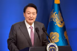 Tổng thống Hàn Quốc Yoon Suk-yeol. (Ảnh: Yonhap/TTXVN)