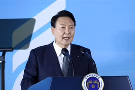 Tổng thống Hàn Quốc Yoon Suk-yeol. (Ảnh: Yonhap/TTXVN)