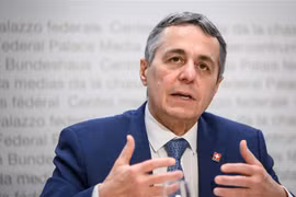 Tổng thống Thuỵ Sĩ Ignazio Cassis. (Ảnh: AFP/TTXVN)