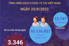 [Infographics] Cập nhật tình hình dịch COVID-19 trong nước ngày 25/8