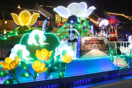 Carnaval Hạ Long trở lại vào 20 giờ ngày 29/4. (Ảnh: Thành Đạt/TTXVN)