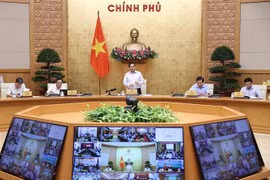 Thủ tướng Phạm Minh Chính chủ trì Hội nghị trực tuyến Chính phủ với địa phương và Phiên họp Chính phủ thường kỳ tháng 9 năm 2022. (Ảnh: Dương Giang/TTXVN)