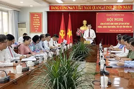 Ban Thường vụ Tỉnh ủy Đồng Nai tổ chức Hội nghị công bố quyết định thành lập Ban Chỉ đạo phòng, chống tham nhũng, tiêu cực tỉnh Đồng Nai ngày 26/7. (Ảnh minh họa: Lê Xuân/TTXVN)