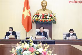 Chủ tịch Quốc hội Vương Đình Huệ phát biểu. (Ảnh: Doãn Tấn/TTXVN)