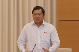 Chủ nhiệm Ủy ban Đối ngoại của Quốc hội Nguyễn Văn Giàu phát biểu ý kiến. (Ảnh: Phương Hoa/TTXVN)