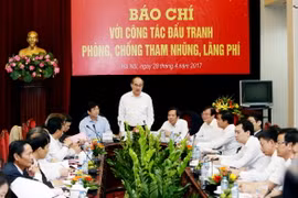 Chủ tịch Ủy ban Trung ương Mặt trận Tổ quốc Việt Nam Nguyễn Thiện Nhân phát biểu. (Ảnh: Nguyễn Dân/TTXVN)