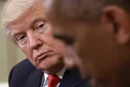 Tổng thống đắc cử Mỹ Donald Trump và Tổng thống đương nhiệm Barack Obama. (Nguồn: Business Insider)