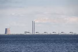 Toàn cảnh nhà máy điện hạt nhân Zaporizhzhia ở Ukraine. (Ảnh: AFP/ TTXVN)