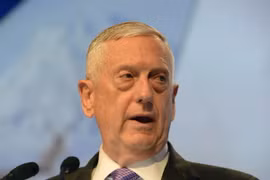 Bộ trưởng Quốc phòng Mỹ Jim Mattis. (Ảnh: AFP/TTXVN)