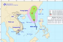 Đường đi và vị trí cơn bão. (Nguồn: nchmf.gov)