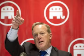 Người phát ngôn Nhà Trắng Sean Spicer. (Ảnh: AP/TTXVN)
