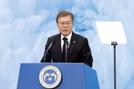 Tổng thống Hàn Quốc Moon Jae-in. (Ảnh: EPA/TTXVN) 
