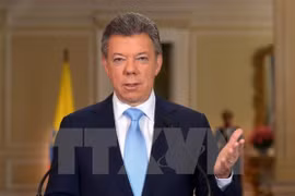 Tổng thống Colombia Juan Manuel Santos. (Nguồn: AFP/TTXVN)