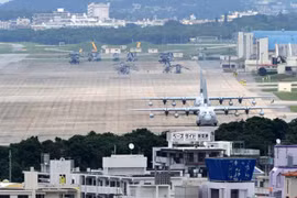 Căn cứ không quân Futenma của Thủy quân lục chiến Mỹ. (Nguồn: AFP) 