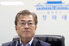 Tổng thống Hàn Quốc Moon Jae-in. (Nguồn: AFP/TTXVN)