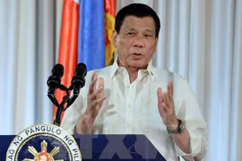 Tổng thống Philippines Rodrigo Duterte. (Nguồn: EPA/TTXVN)