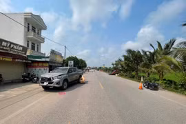 Hiện trường vụ tai nạn.