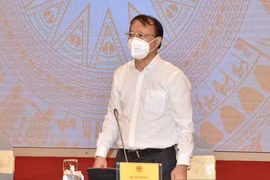 Thứ trưởng Bộ Công Thương Đỗ Thắng Hải thông tin với báo chí. (Ảnh: Đức Duy/Vietnam+)