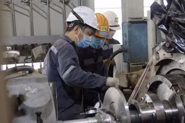 Người lao động trong Nhà máy Đạm Phú Mỹ. (Ảnh: PV/Vietnam+)