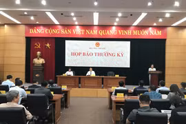 Bộ Công Thương họp báo chiều 12/3. (Ảnh: Đức Duy/Vietnam+)