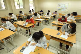 Hà Nội chưa chốt thời điểm để học sinh quay trở lại trường. (Ảnh: TTXVN)