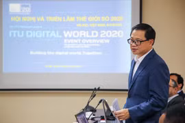 Ông Triệu Minh Long, Phó Vụ trưởng Vụ Hợp tác quốc tế, Bộ Thông tin và Truyền thông. (Ảnh: Minh Sơn/Vietnam+)