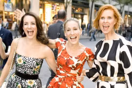 Kristin Davis, Sarah Jessica Parker, Cynthia Nixon sẽ trở lại trong loạt phim mới. (Nguồn: AP)