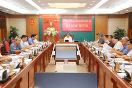 Kỳ họp thứ 30 Ủy ban Kiểm tra Trung ương. (Nguồn: VOV)