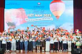 Các đại biểu dự khai mạc Trại Hè Việt Nam 2023. (Ảnh: Xuân Giao/TTXVN)