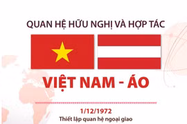 [Infographics] Quan hệ hữu nghị và hợp tác Việt Nam-Áo