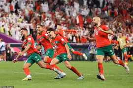 Maroc hiên ngang vào tứ kết World Cup 222. (Nguồn: Getty Images)