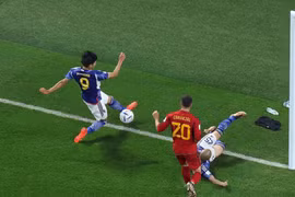 Cận cảnh bàn thắng của Nhật Bản gây tranh cãi ở World Cup 2022