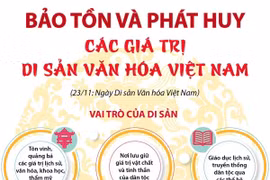 [Infographics] Bảo tồn và phát huy các giá trị di sản văn hóa Việt Nam