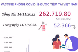 Hơn 262,719 triệu liều vaccine COVID-19 đã được tiêm tại Việt Nam