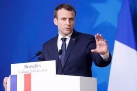 Tổng thống Pháp Emmanuel Macron. (Nguồn: THX/TTXVN)