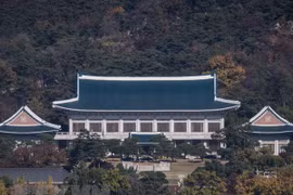 Toàn cảnh Phủ Tổng thống Hàn Quốc (Nhà Xanh) ở Seoul. (Nguồn: AFP/TTXVN)