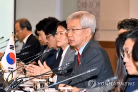 Thứ trưởng Ngoại giao Hàn Quốc Lee Tae-ho tại hội nghị tham vấn cấp cao với UAE về hạt nhân. (Nguồn: Yonhap)