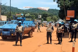 Lực lượng gìn giữ hòa bình của Liên hợp quốc tại Cộng hòa Trung Phi. (Nguồn: AFP)