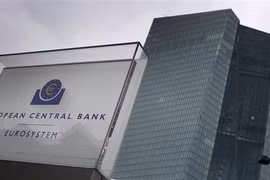 Trụ sở Ngân hàng Trung ương châu Âu (ECB) tại Frankfurt am Main, miền tây nước Đức. (Ảnh: AFP/TTXVN)