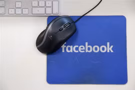 Biểu tượng của Facebook. (Ảnh: AFP/TTXVN)