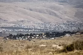Quang cảnh khu định cư Do thái Mechola của Israel ở Bờ Tây. (Ảnh: AFP/TTXVN)