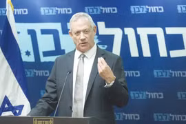 Lãnh đạo đảng Xanh-Trắng Benny Gantz. (Nguồn: jpost.com)